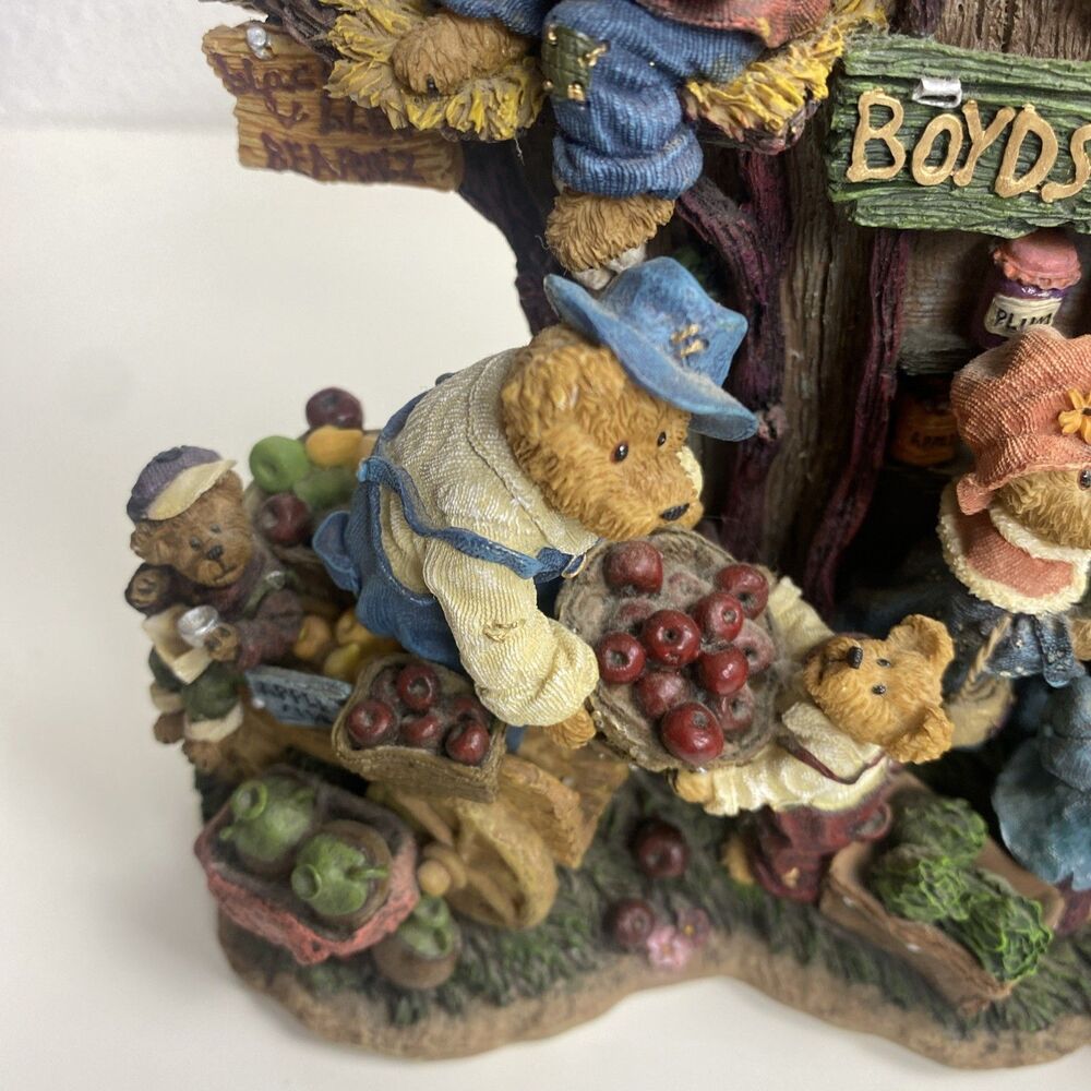 Boyds Bears Danbury Mint Farmers Market Collector Clock Works - Picture 4 of 16